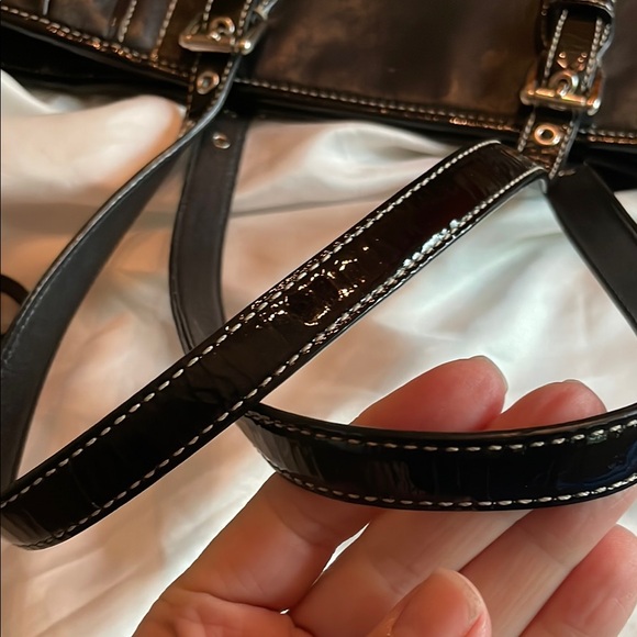 Coach Black Leather Tote Bag w/Dust Bag - Picture 13 of 13